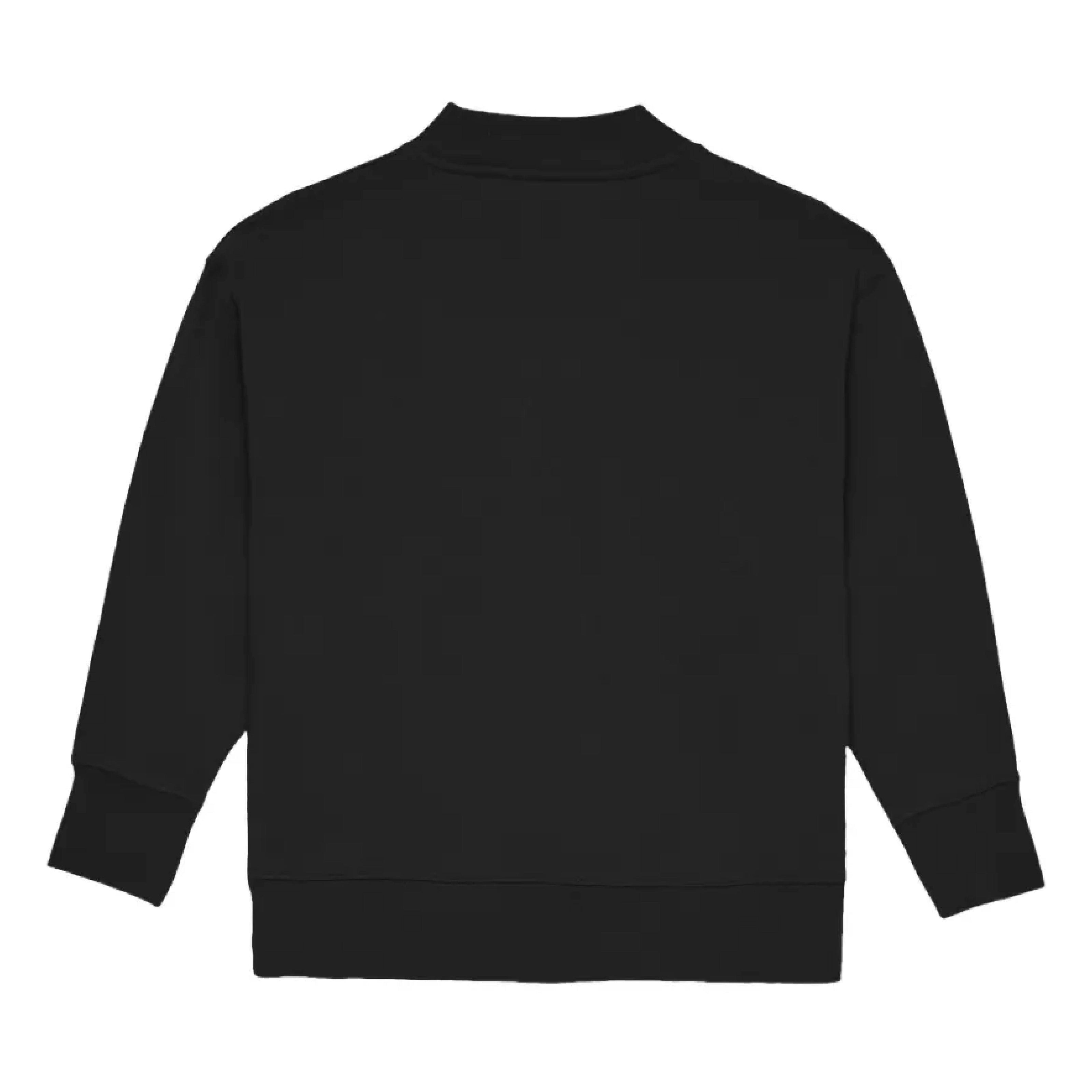 Black Curved Logo Regular Sweatshirt