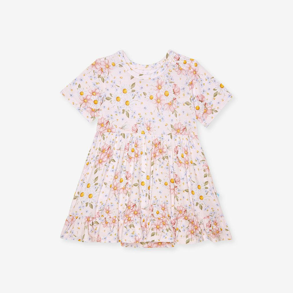 Jillian Ruffled Twirl Bodysuit Dress