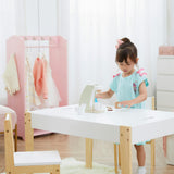 Fantasy Fields By Teamson Kids - Play Table & Chairs 3 Pcs Set With Storage And 2 Way Table Top