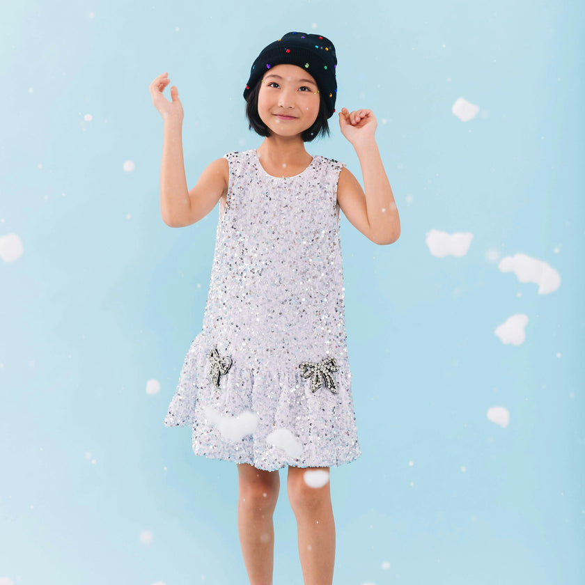 Shimmer Bow Party Dress