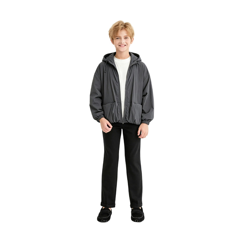 Black Hooded Jacket
