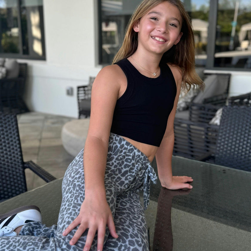 Girls Cheetah Joggers
