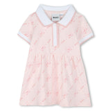 Pale Pink Logo Polo Dress