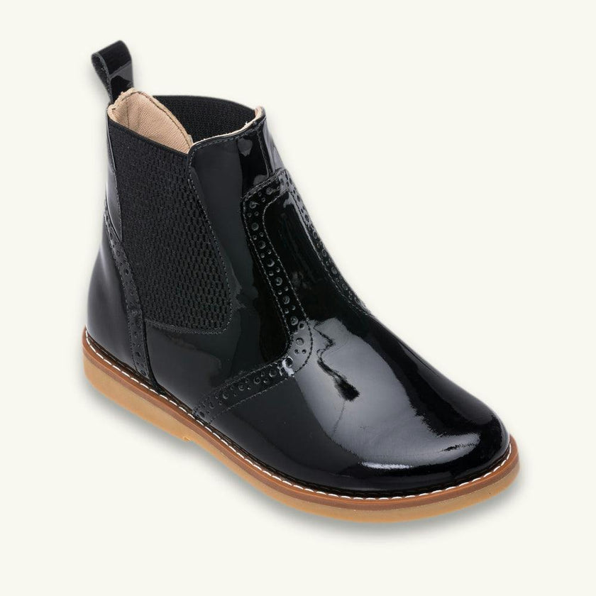 Bootie | Black Patent Leather