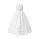 White Sylvarra Sleeveless Formal Dress with Headband