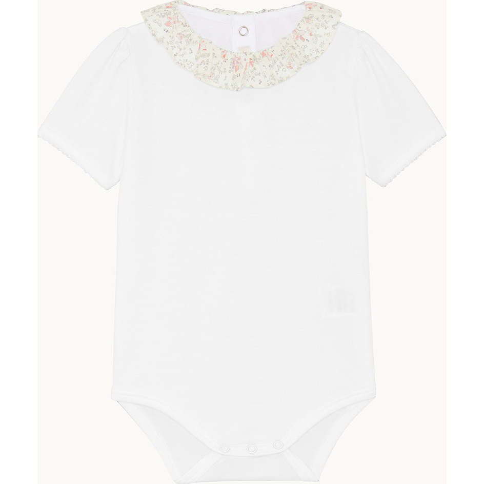Ana Athena Ruffle Collar Short Sleeve Onesie