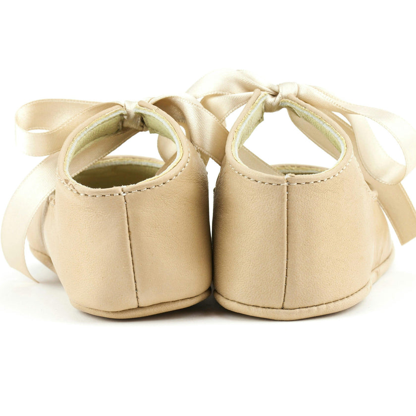 Little Royals Leather Booties Josephine - Beige