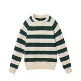Big Kid (8-18) Boys Striped Crewneck Sweater | Green