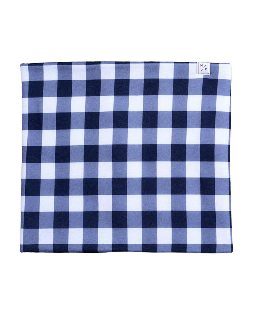 Neck Warmer in Navy Gingham