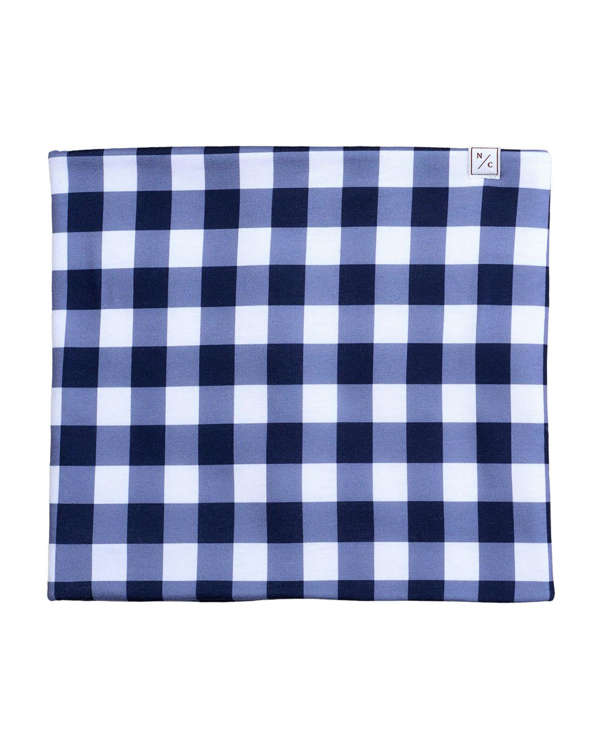 Neck Warmer in Navy Gingham