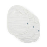 Organic Cotton Muslin Classic Bib 3 Pack - White