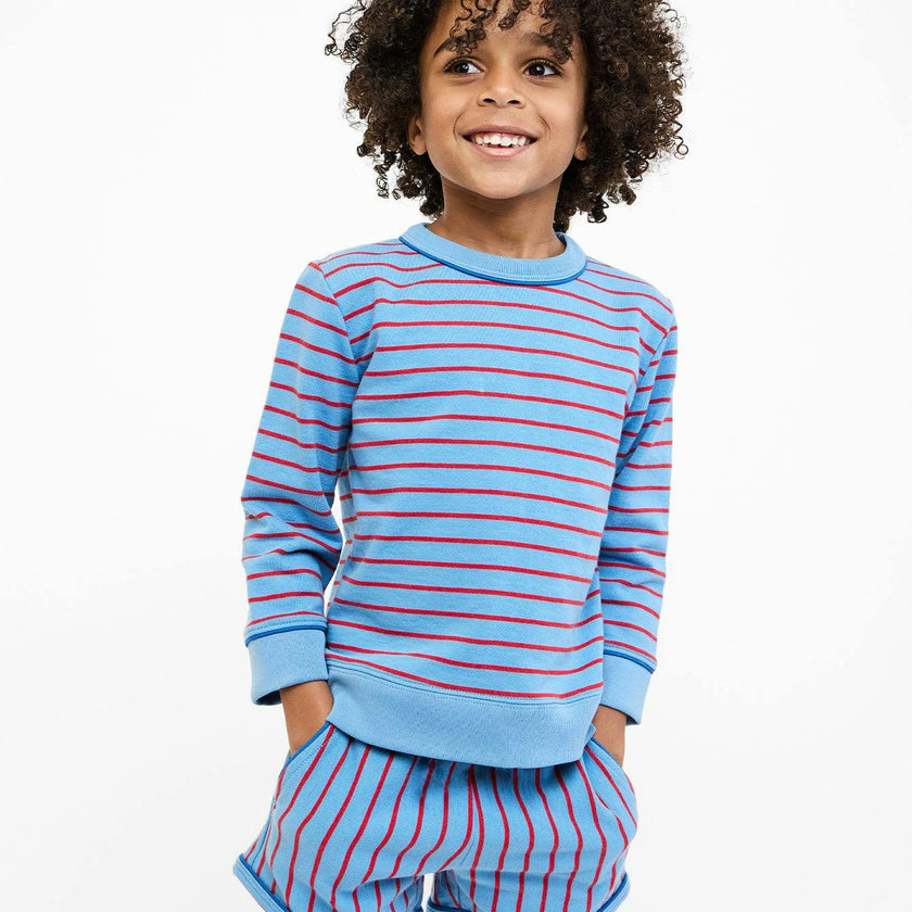 Remy Short Set, Paprika French Stripe