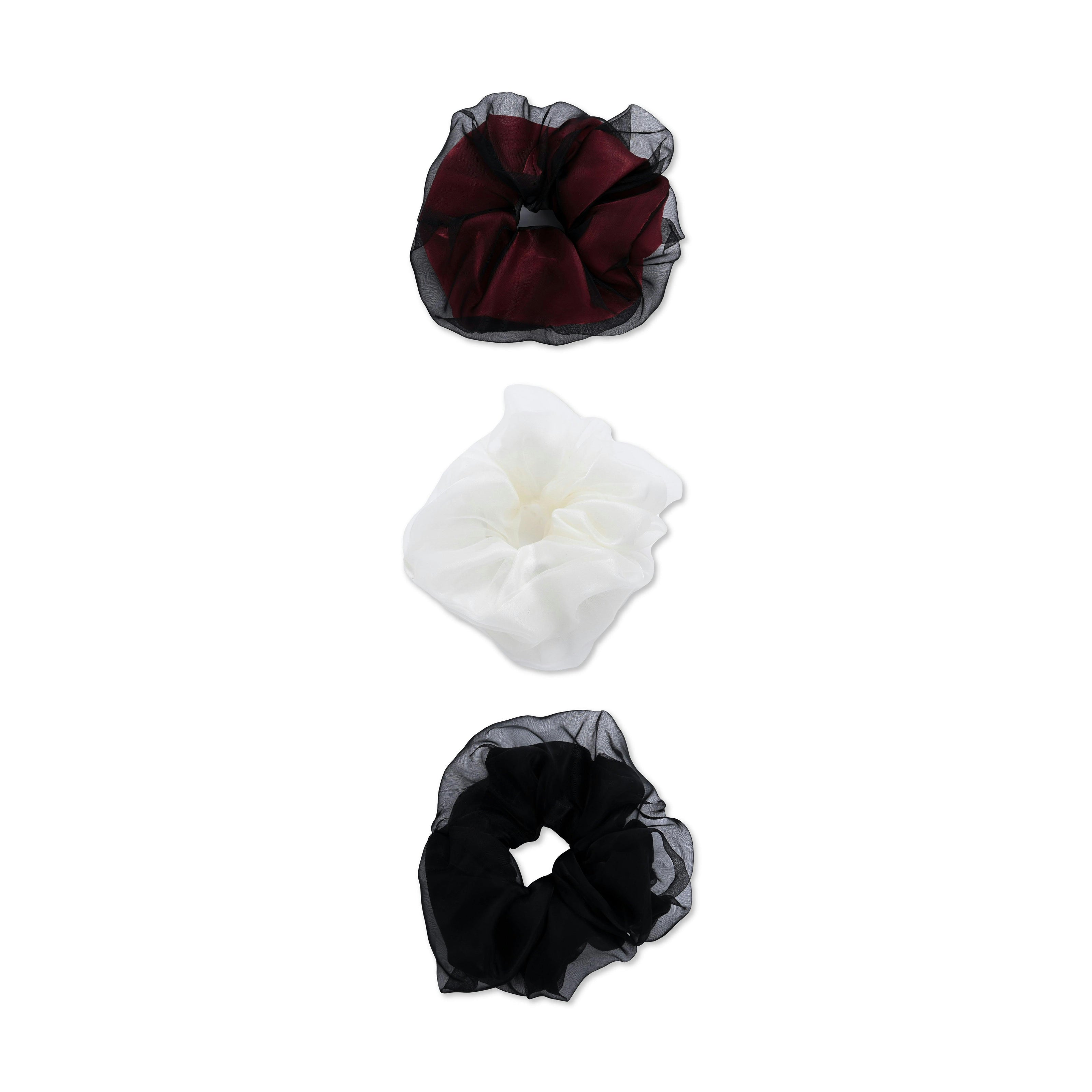 Sheer Mesh Scrunchie Set