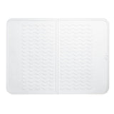 PopYum Silicone Drying Mat (12x16 in, 30x40 cm), Clear-Frosted