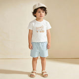 Organic Graphic Tee & Shorts Set - Wild West