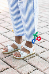 Seersucker Pants with Flowers