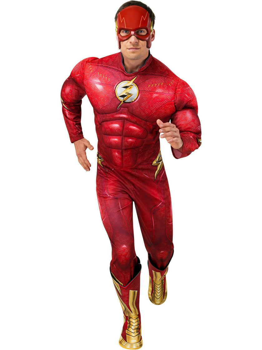 Men's The Flash Movie Flash Muscle Chest Costume - Deluxe
