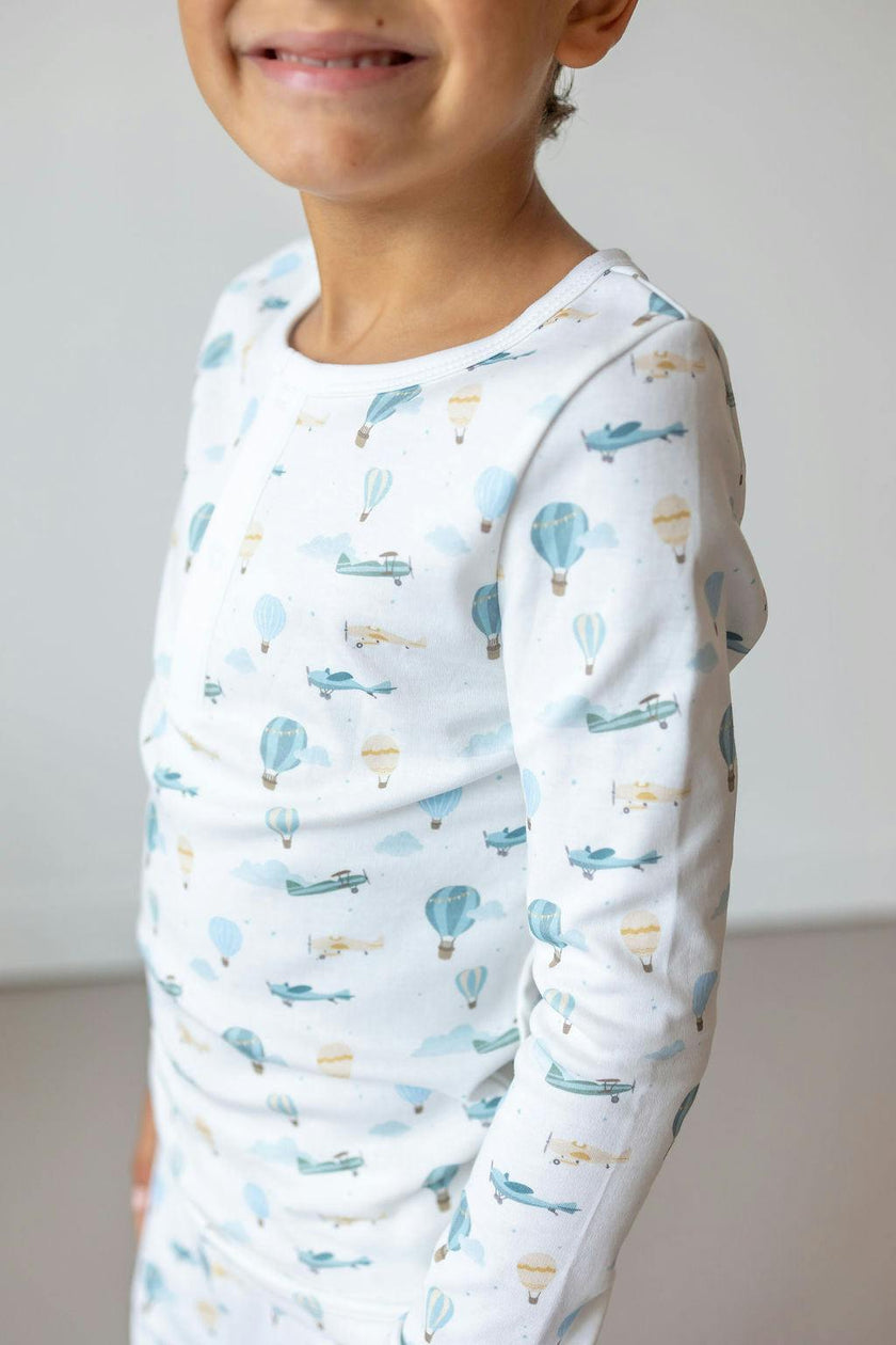 Savana Pima Cotton Kids Long Pajama Set