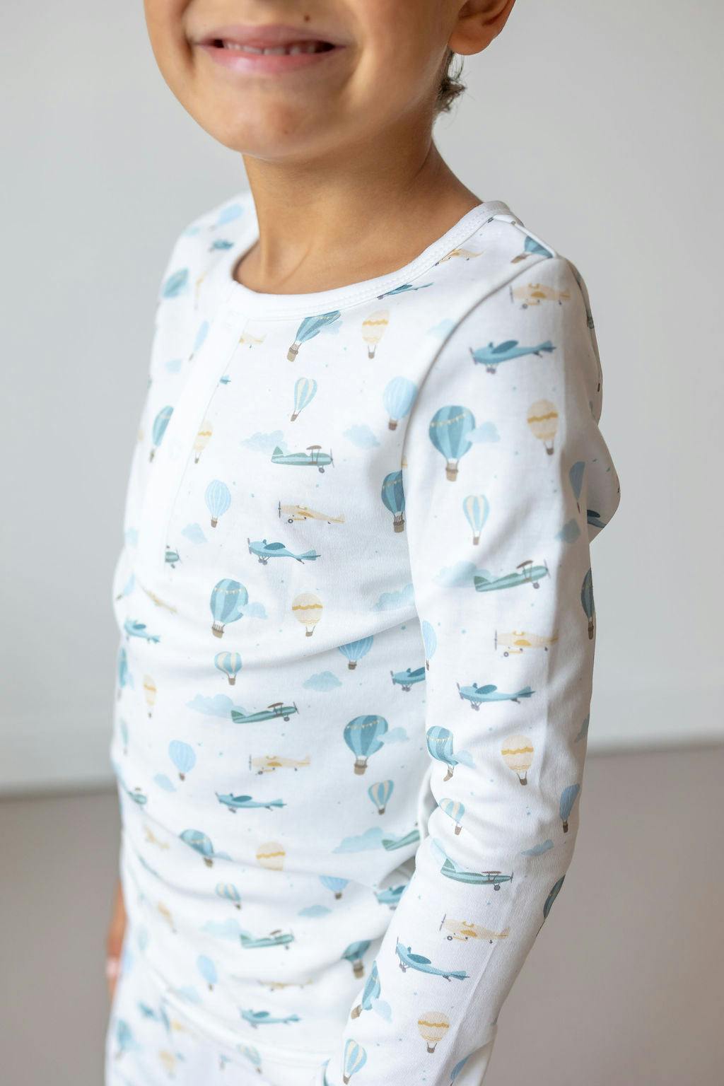 Savana Pima Cotton Kids Long Pajama Set