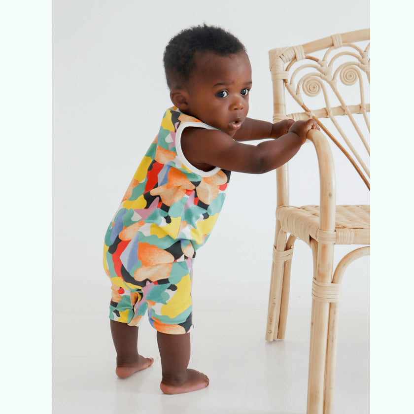 Cleo baby romper shorts