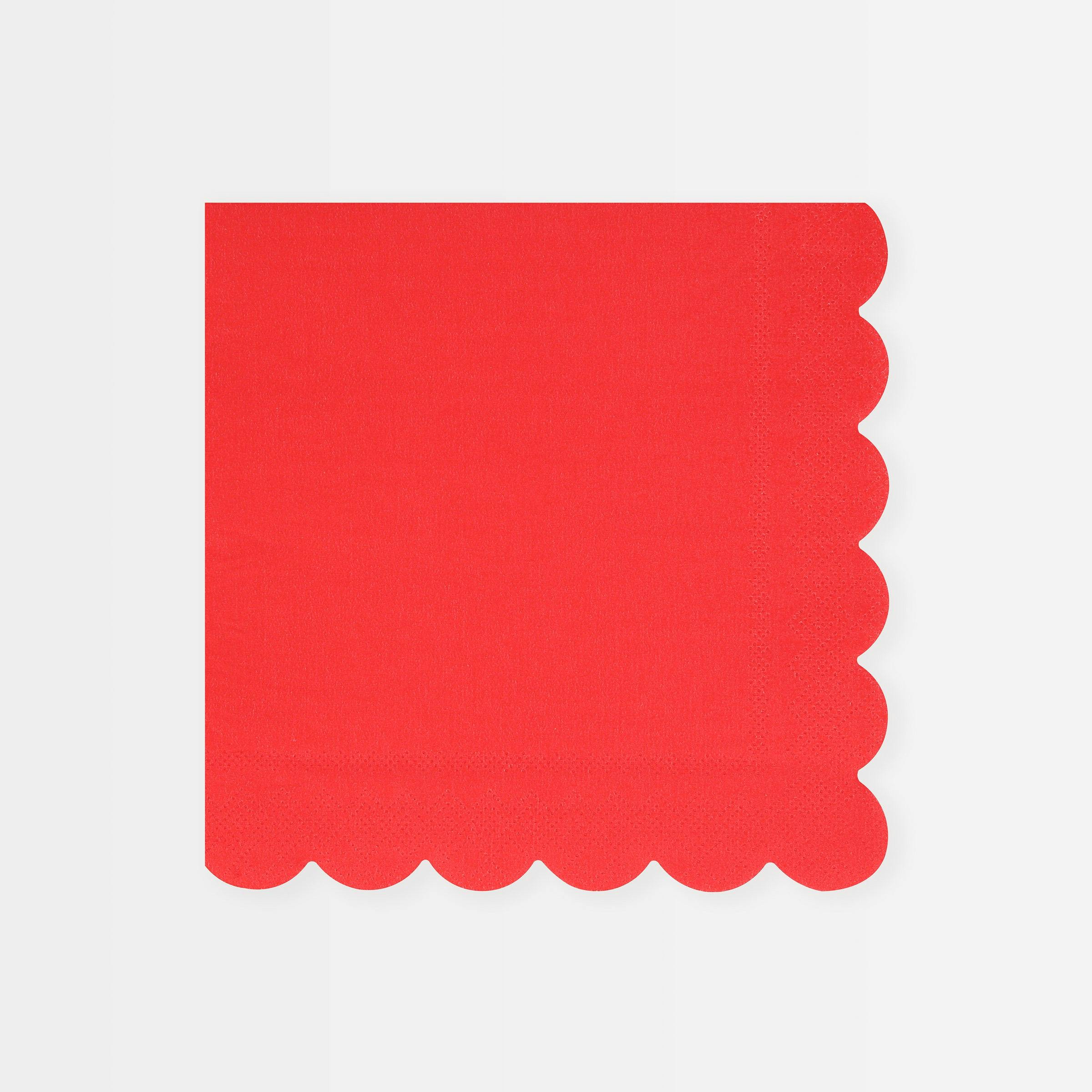 Berry Red Large Napkins