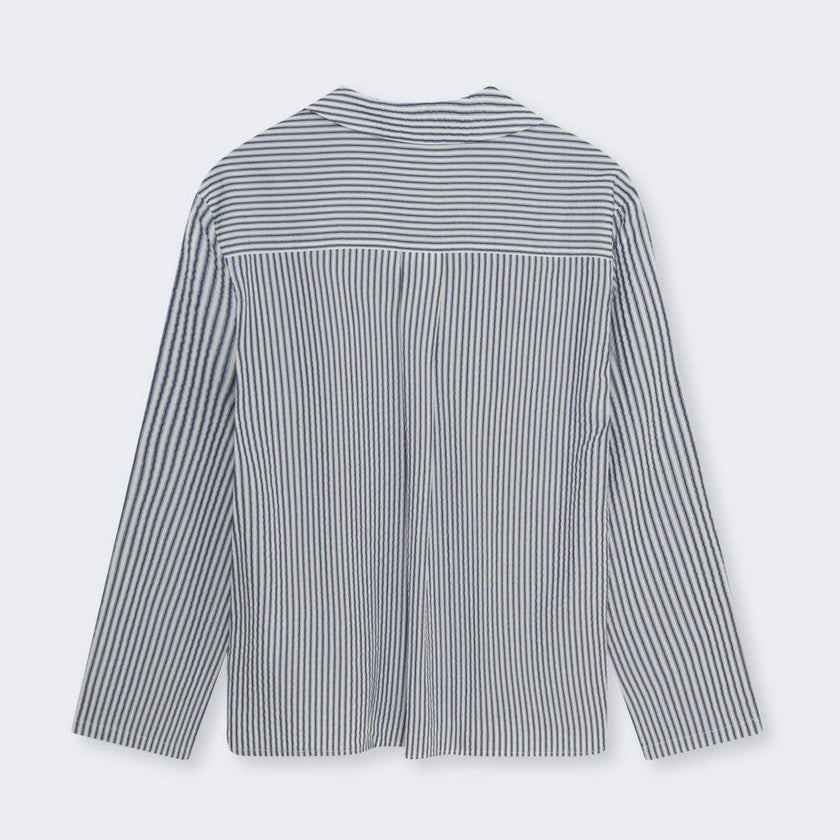 Alheli Woman Shirt  Summer Midnight Stripes