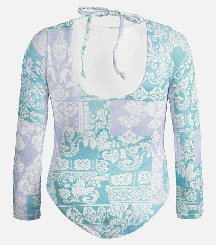 edith long sleeve paisley