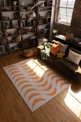 Banana Parade Funky Rug by Becca Franks