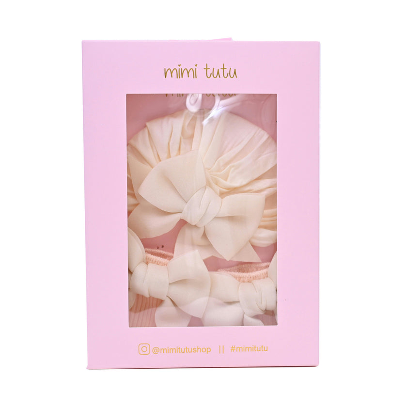 Floral Turban Hat & Sock Set