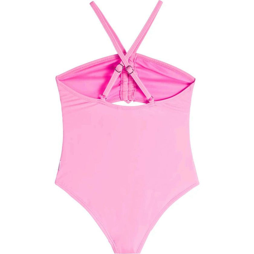 Eliana Rosette Halter One Piece Swimsuit