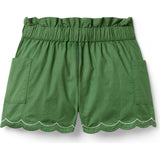 Poplin Scalloped Short, Green