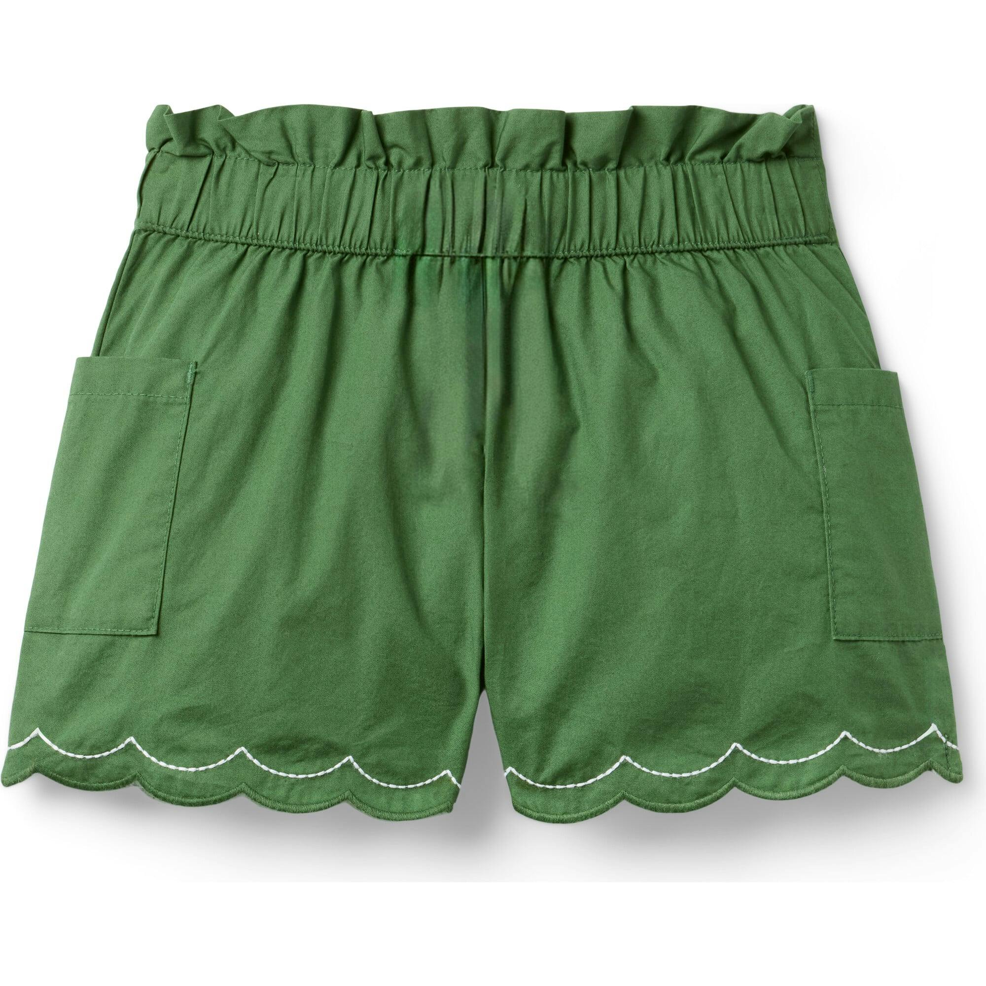 Poplin Scalloped Short, Green