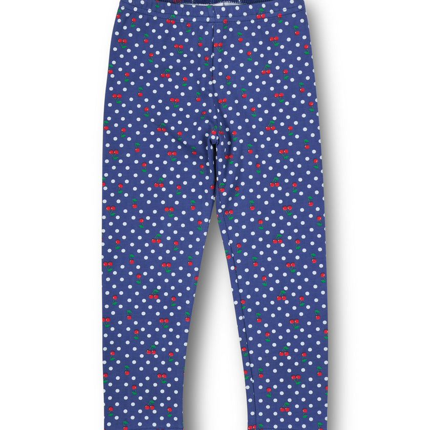 Polka Dot Cherry Printed Kint Leggings