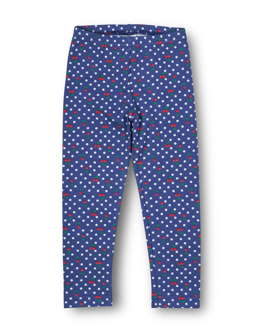 Polka Dot Cherry Printed Kint Leggings