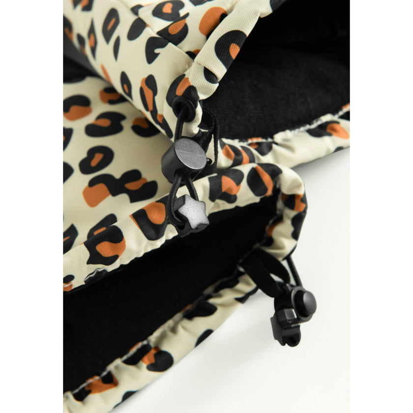 Cheetado Leopard Mittens, Beige