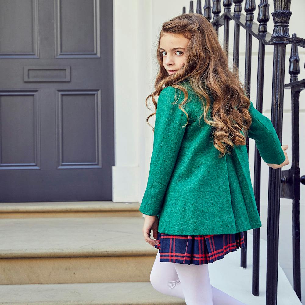 Fitzrovia Pea Coat - Cut Grass Green