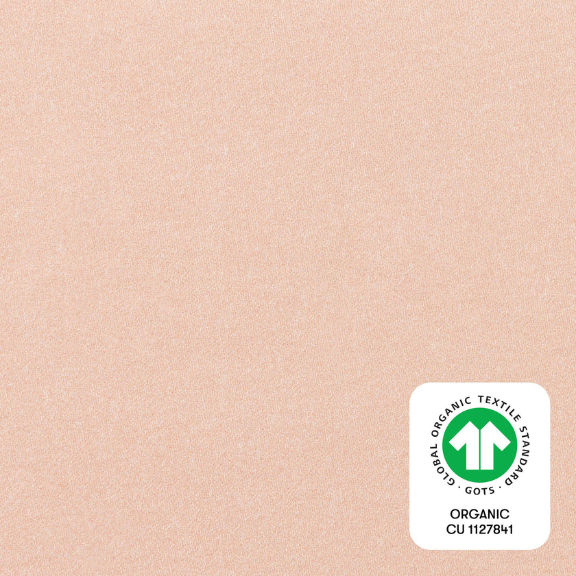Mini Crib Sheet in GOTS Certified Organic Brushed Cotton in Dusty Rose