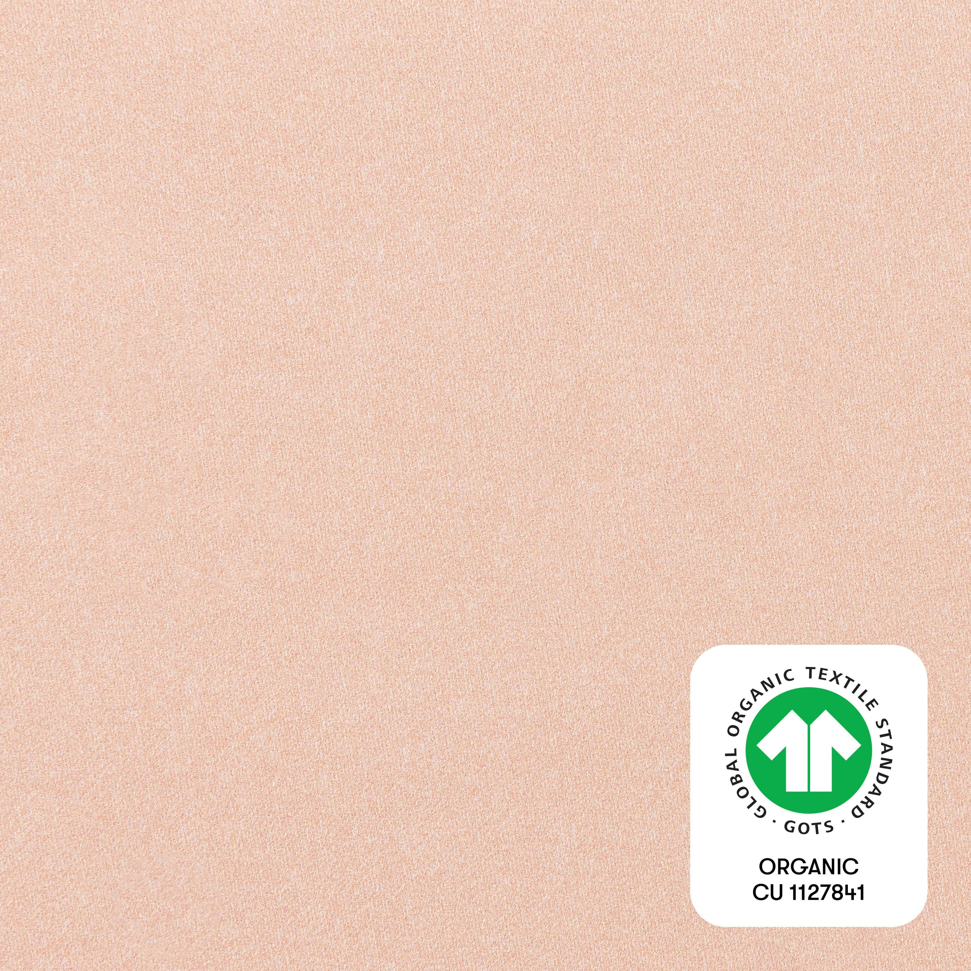 Mini Crib Sheet in GOTS Certified Organic Brushed Cotton in Dusty Rose