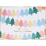 Tissue Paper Christmas Tree Garlands