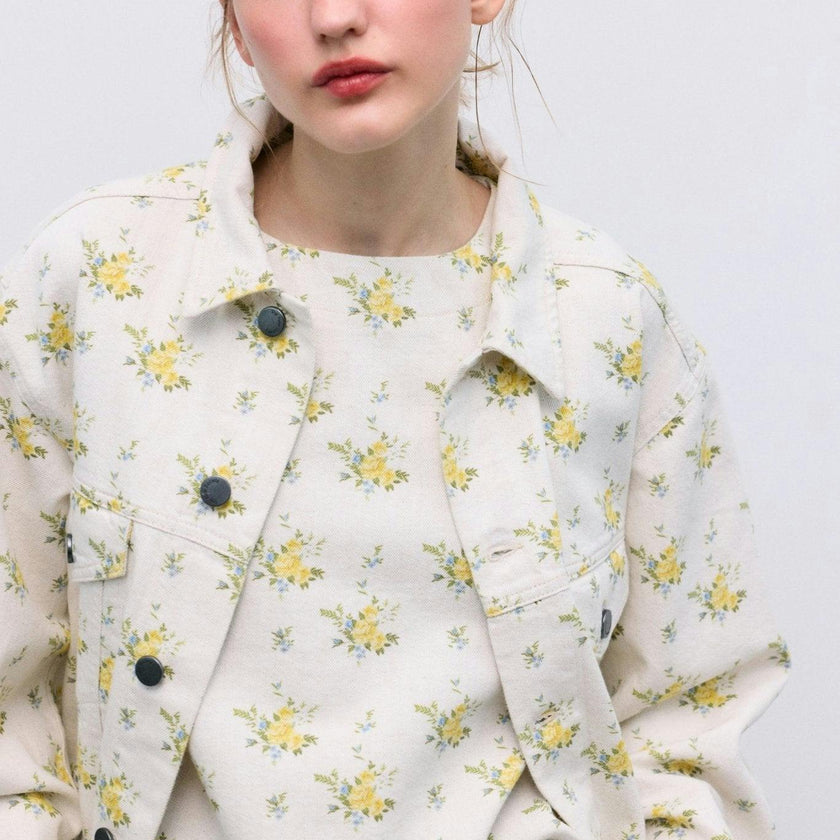Mimosa Woman Jacket Mimosa Print