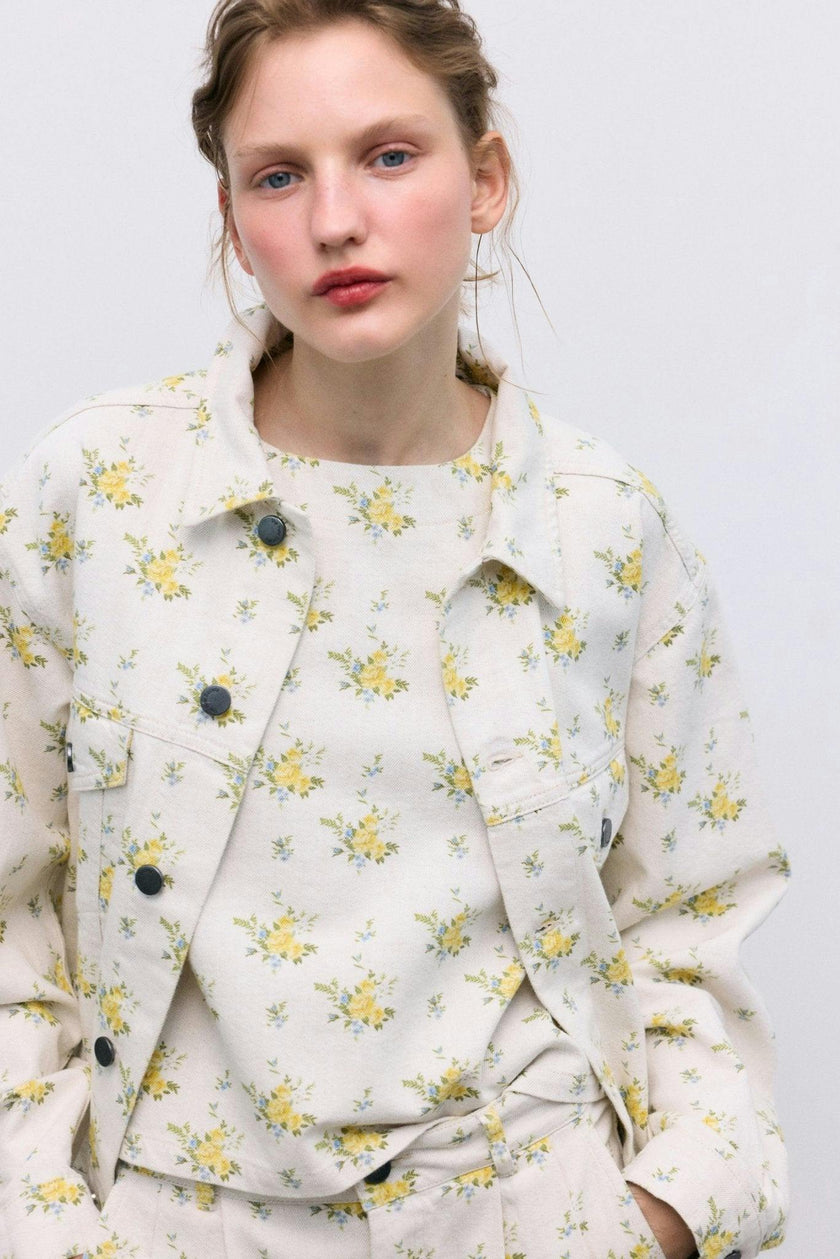 Mimosa Woman Jacket Mimosa Print