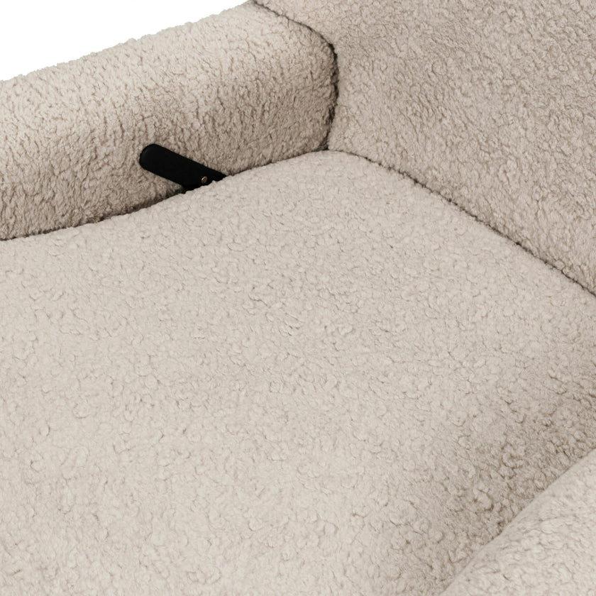Winslow Extra Wide Recliner And Swivel Glider In Earl Grey Shearling