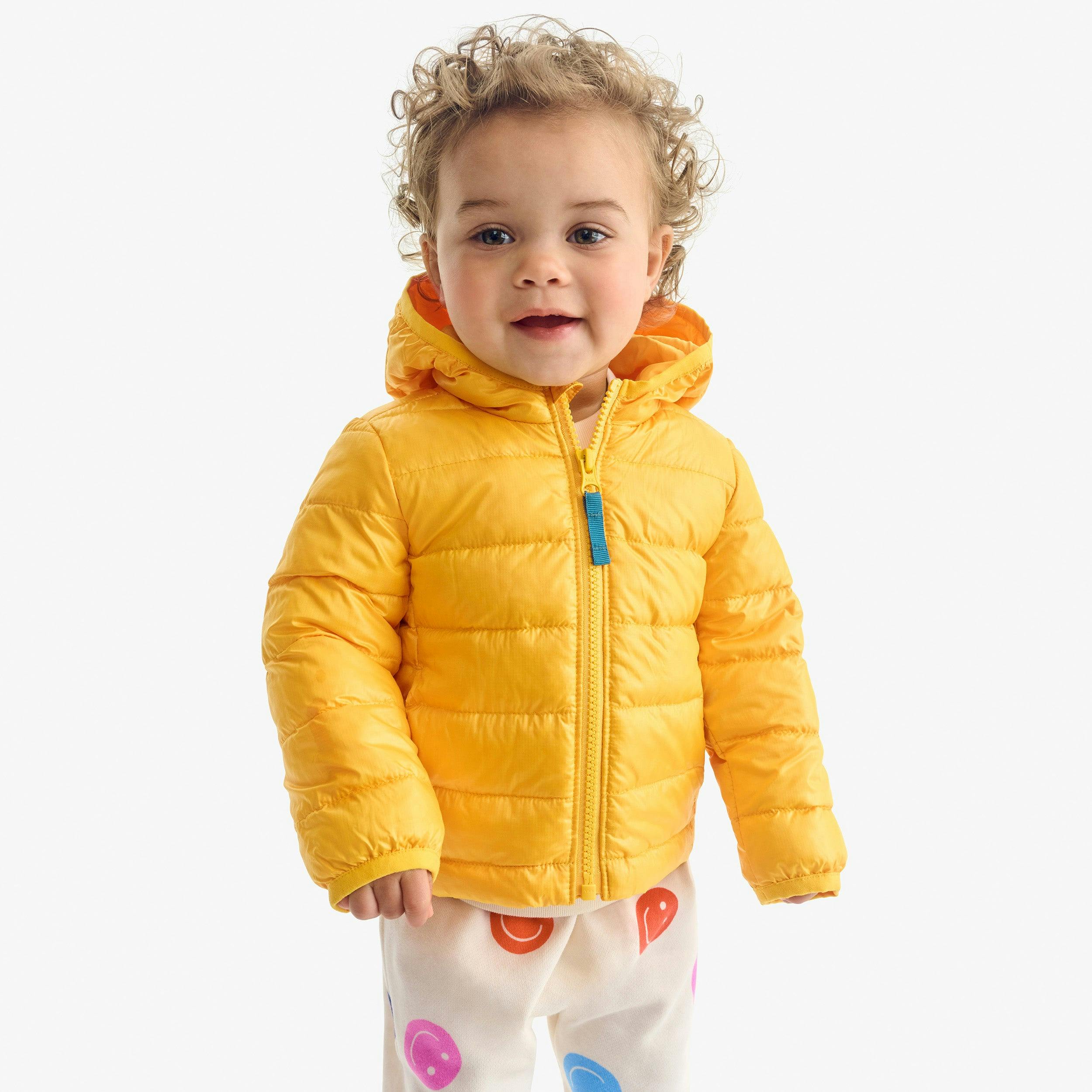 Baby lightweight puffer jacket in solids