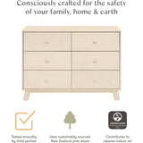 Hudson Modern 6-Drawer Assembled Double Dresser In