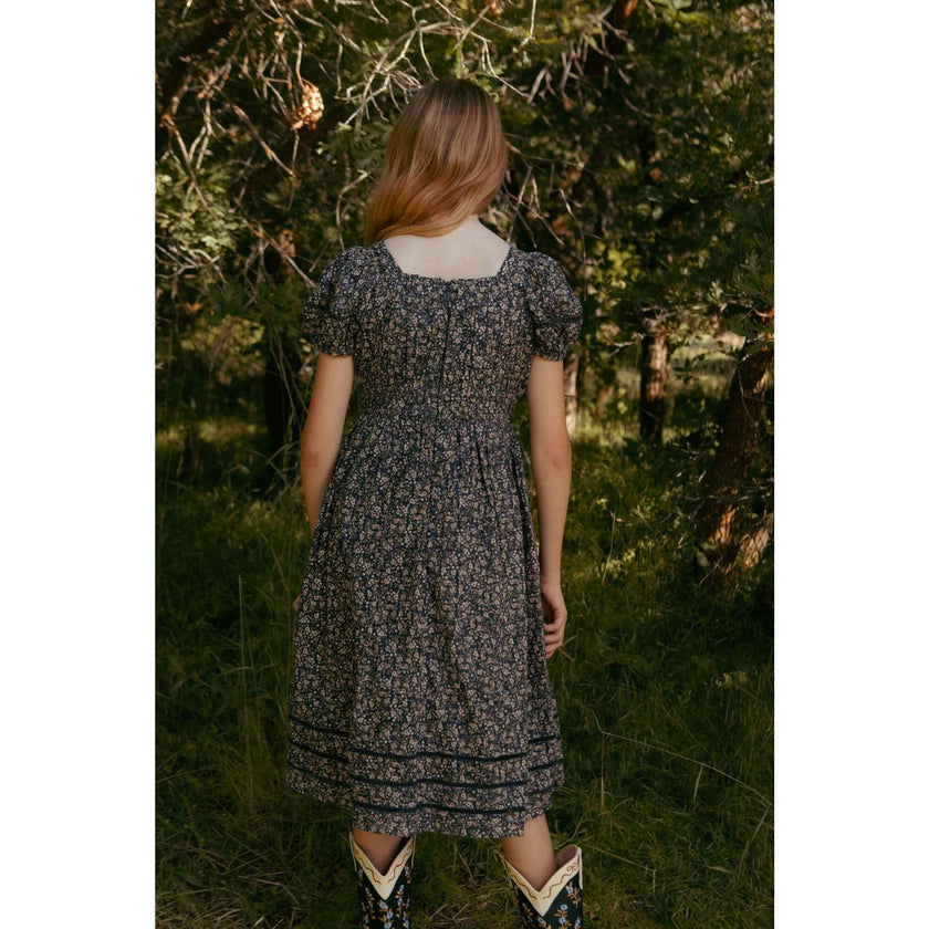 Mini Brooklyn Dress in Navy Dainty Floral