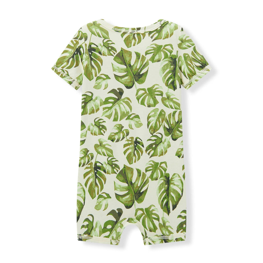 Island Leaf Cotton Stretch Shortall