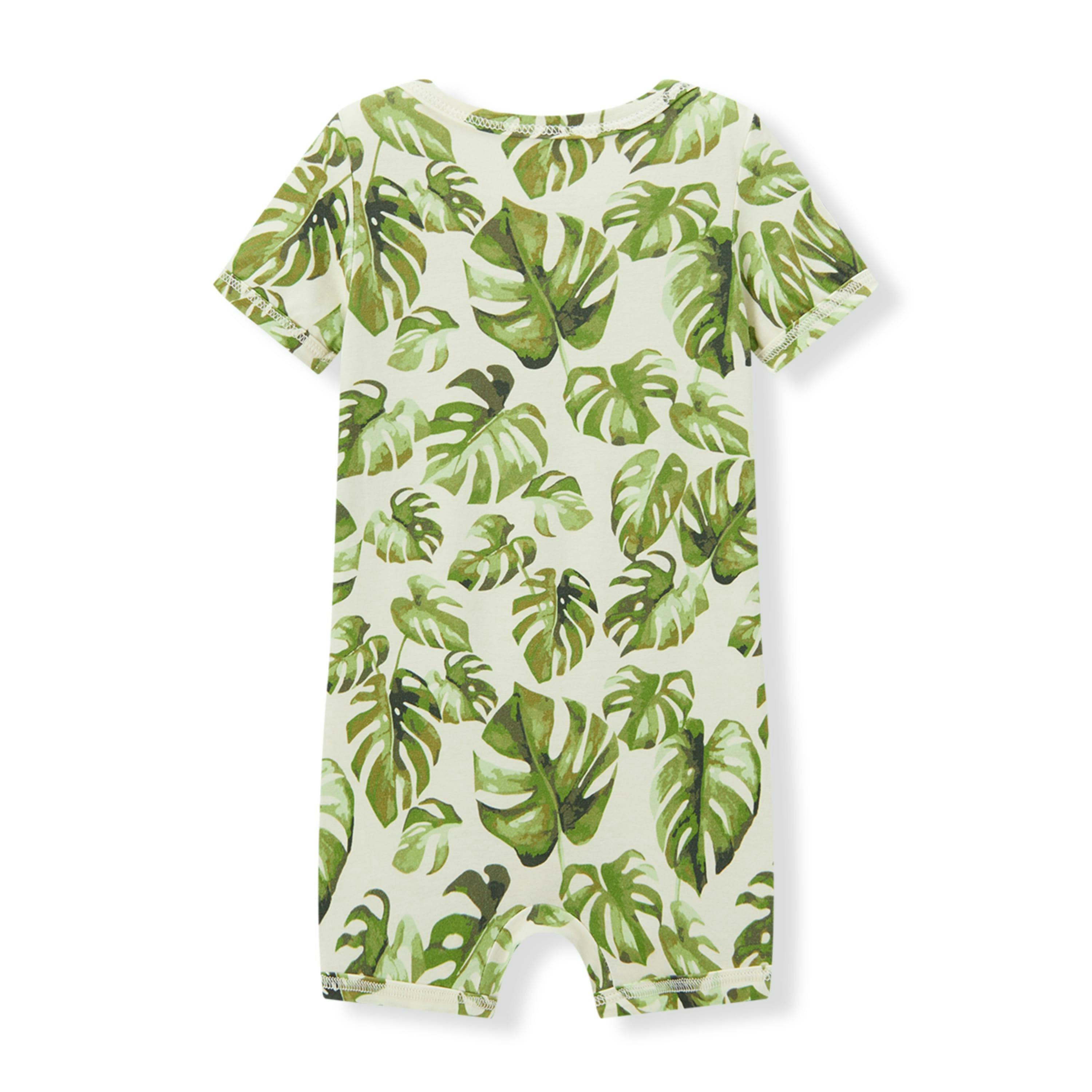 Island Leaf Cotton Stretch Shortall
