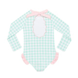 Reese Rashguard in Harbour Breeze Gingham