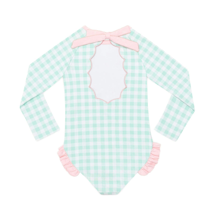 Reese Rashguard in Harbour Breeze Gingham