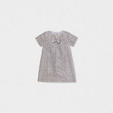 Elsa Baby Dress Short Sleeve, Blue Hearts